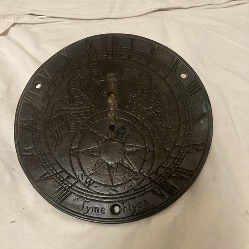Antique brass sun dial - brass, 7
