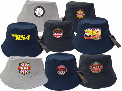 Bsa motorcycles bucket hat - motorcycles,