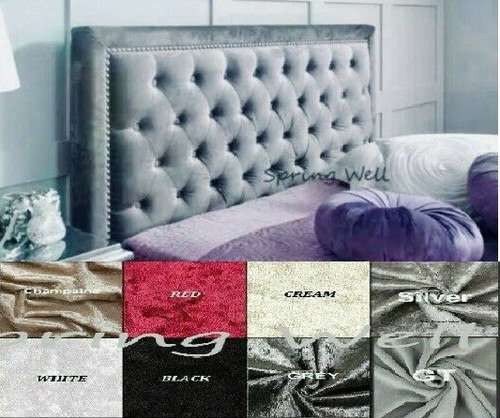 Stylish crushed velvet fabric - crushed,