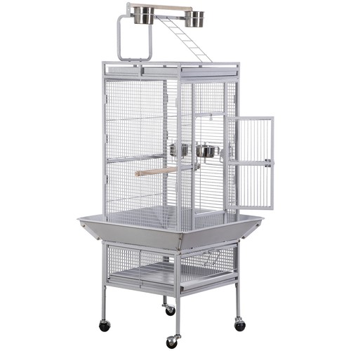 Large bird cage w rolling - 61", w/rolling