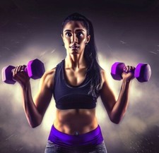 Set of 5kg hex dumbbells 10kg in total. Steel weight with rubber coating