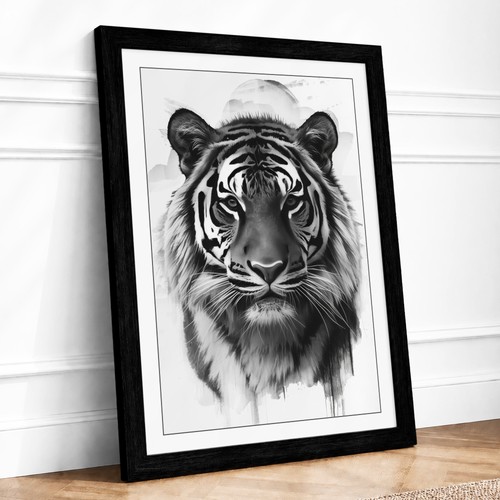 Tiger gaze modern - modern, wall