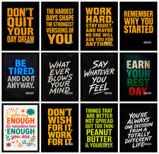 Motivational Quote Poster Wall