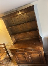 Fabulous oak dresser with  two drawers over two cupboards