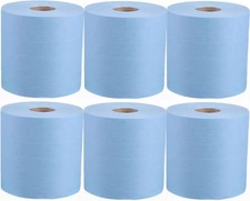 Blue Rolls CentreFeed 2Ply Hand Towels Wipe 150m Roll BULK HEAVY DUTY 1 to 6 Pk
