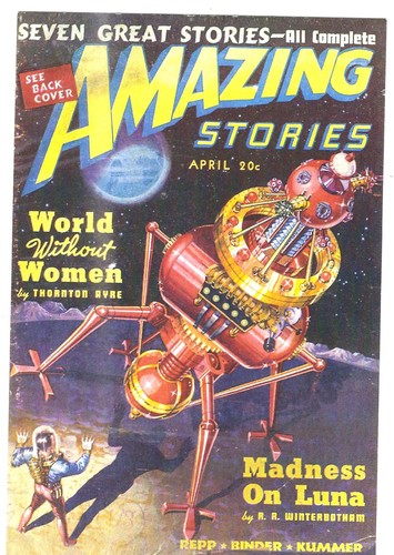Science fiction comic book - science,