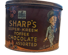 Vintage Sharp's Super Kreem Chocolate Assorted Toffee Tin