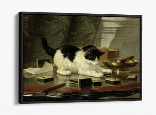 Cat play henriette ronner - cat, play,