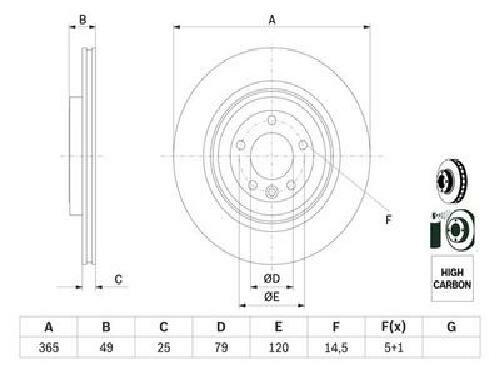 Genuine bosch brake - genuine, 986