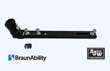 1 x Unwin HAL 3 Seat Fixture BLACK Clamp Runner Tracking Rail Minibus Van