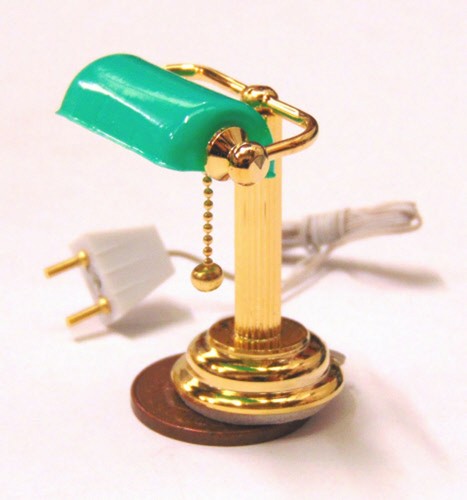 Dolls house desk lamp with - dolls,
