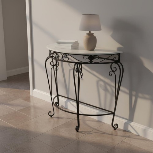 Iron console table sturdy - console,