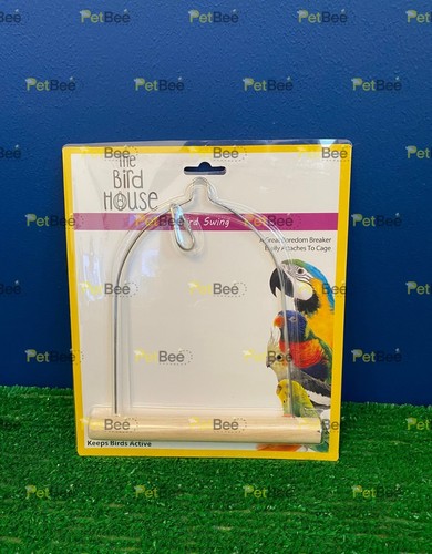 Wooden hanging cage bird swing - bird,