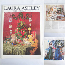 Vintage Laura Ashley Christmas Catalogue 1985 Gifts Wrapping Home Clothing 1980s