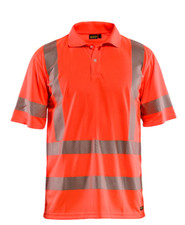 Blaklader 3428 Hi-Vis Polo Shirt Hi Vis Red Size - Medium