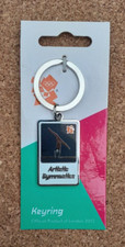 OFFICIAL LONDON 2012 OLYMPIC GAMES ARTISTIC GYMNASTICS KEYCHAIN KEYRING NEW!