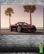 Banner with Mclaren Super Car Racing Art Poster Banner USA