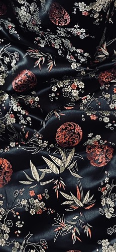 Black medallion blossom flower - medallion,