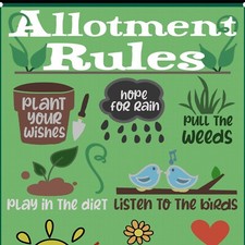 Allotment Rules Metal Sign 