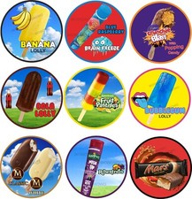 ice cream van sticker lolly