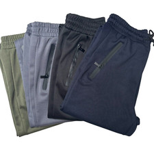 NEW MENS SILKY TRACKSUIT BOTTOMS JOGGERS PLAIN GYM SPORTS LOUNGE PANTS TROUSERS