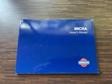 Nissan MICRA Owners Manual in