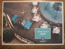 PEUGEOT 306 CABRIOLET orig 1994 French Mkt Sales Brochure Depliant