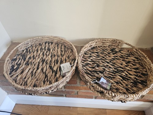 Set woven seagrass round - woven,