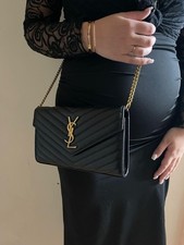 Ladies Black Handbag With Gold