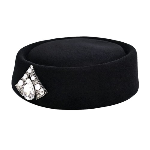 Crystal embellished top hats - crystal,