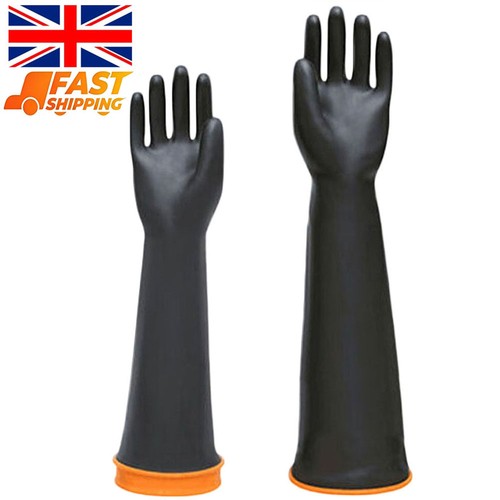 Long gloves 55cm - 55cm, rubber