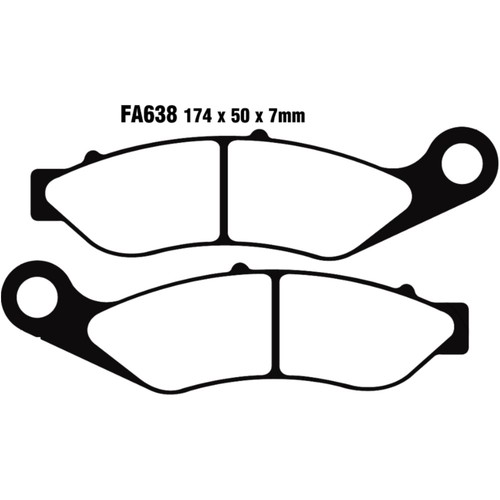 Ebc double sintered brake - double-h,