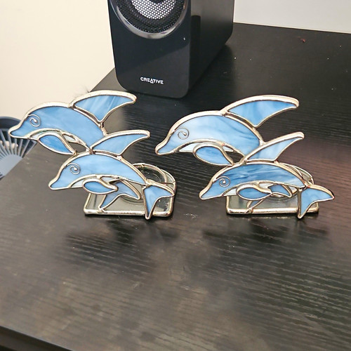 Pair dolphin ornament - dolphin,