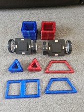 Magformers 31pc Cruiser Construction Set vehicle, magnetic tiles block building 
