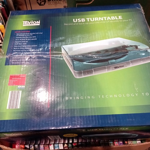 Tevion sound usb turntable - tevion,