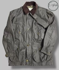 Barbour Endurance Wax Jacket Men’s Size 38 Sage Green With Hood