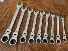 9 X HALFORDS ADVANCED FLEX RATCHET SPANNERS METRIC 8 10 11 12 13 14 15 17 19mm