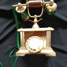 Vintage onyx rotary telephone