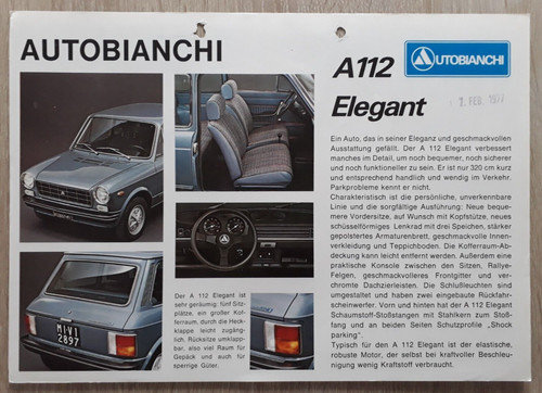 Autobianchi a112 elegant - autobianchi,