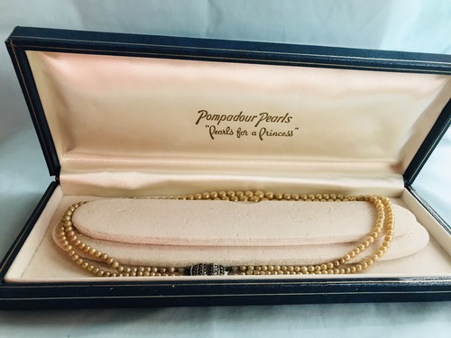 Vintage 1950 pompadour pearls - 1950,