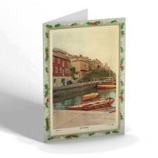 CHRISTMAS CARD Vintage Cornwall - Mevagissey (dc)