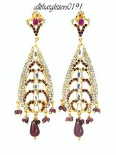 Indian earrings 22ct - earrings, gold