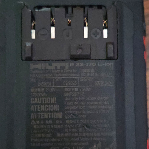 Hilti 170 nuron battery - hilti, 22-170