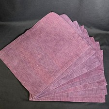 Set of 8 Purple Cotton