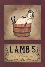 Lamb's Soap Vintage Poster -
