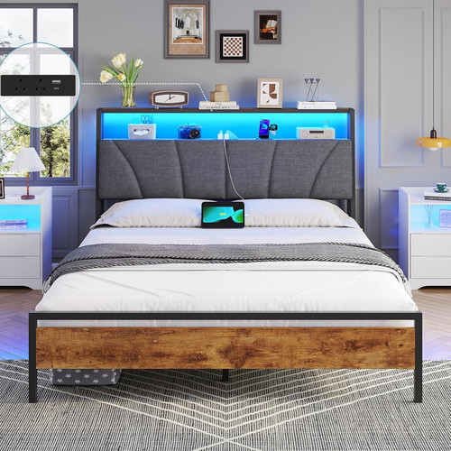 Double bed frame 4ft with - double,