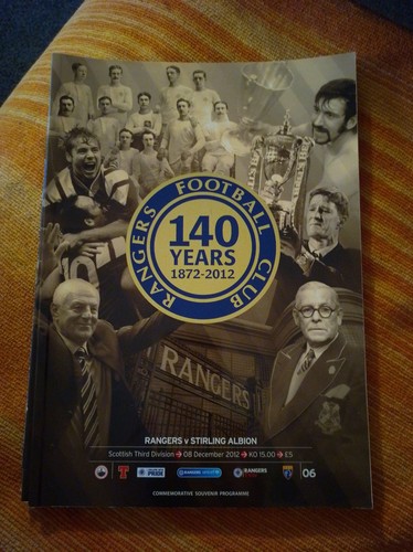 Rangers stirling albion div - stirling,