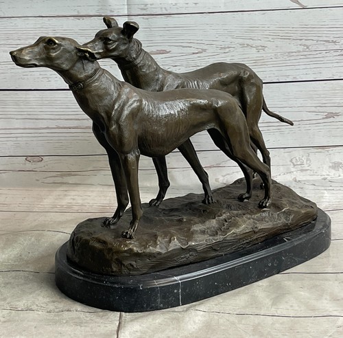 Bronze greyhound whippet dog - bronze,