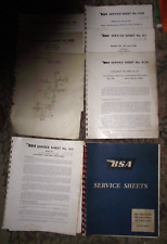 BSA SERVICE SHEETS 125 / 150 / 175 TWO STROKE D GROUP MODELS