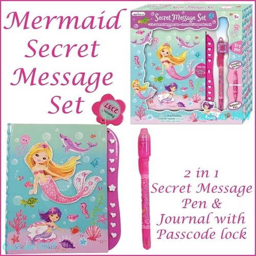 Mermaid secret message - mermaid, set